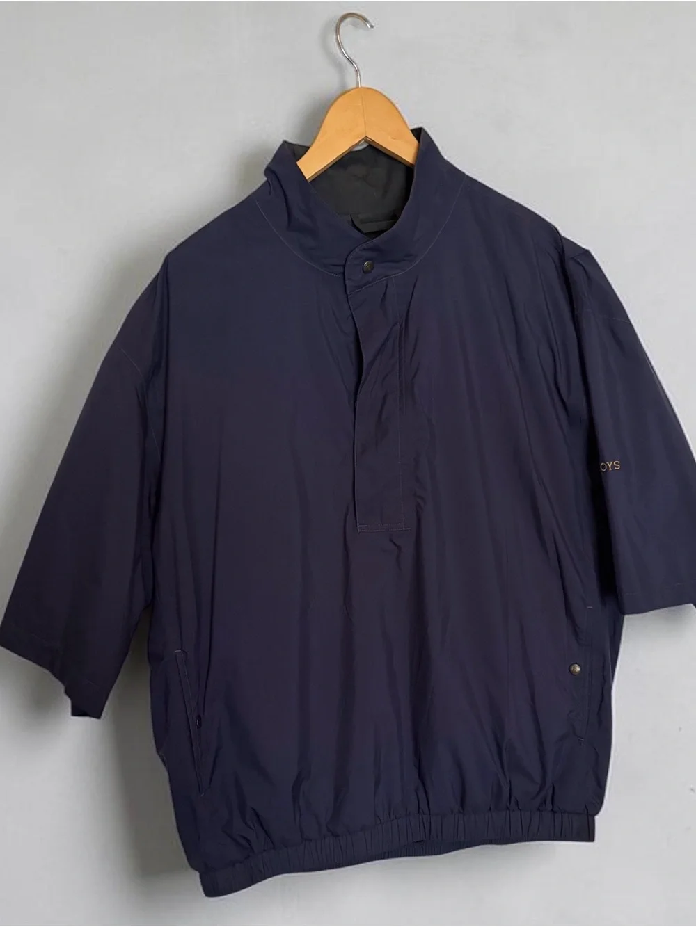 FootJoy DryJoys navy blue short sleeve golf windbreaker shirt men’s L